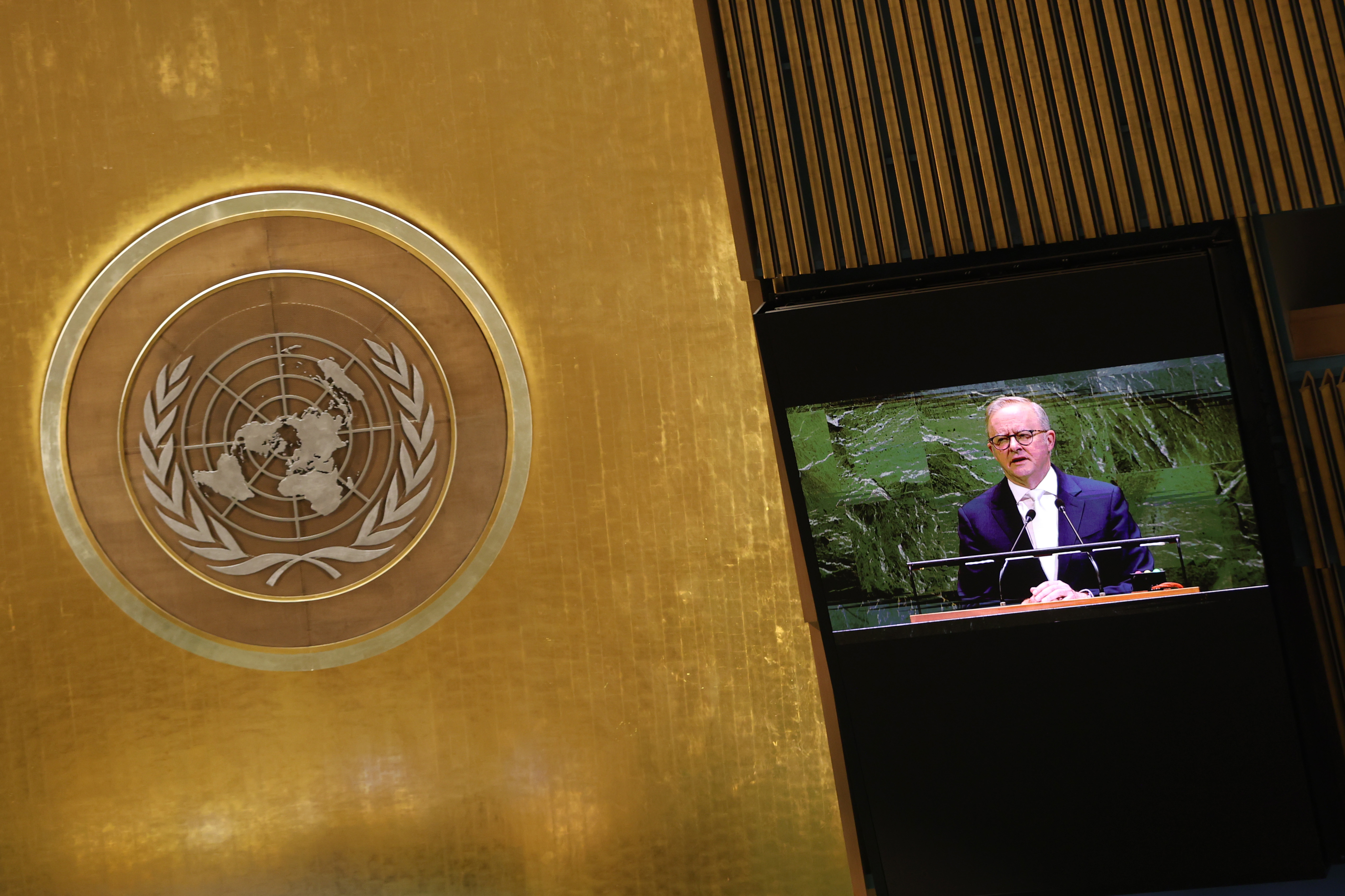 Prime Minister of Australia Anthony Albanese addresses the 80th session of the United Nations General Assembly