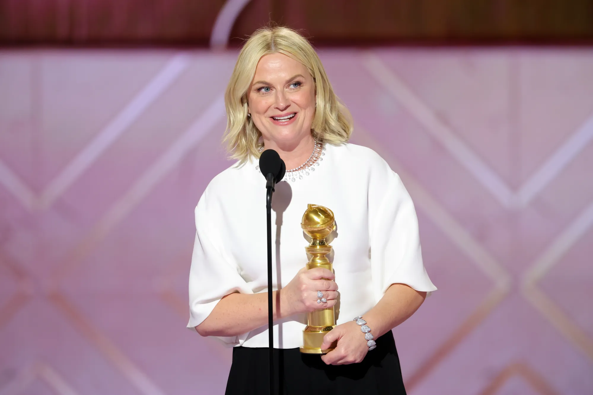 Amy Poehler's 'Good Hang' wins first-ever Golden Globe for Best Podcast