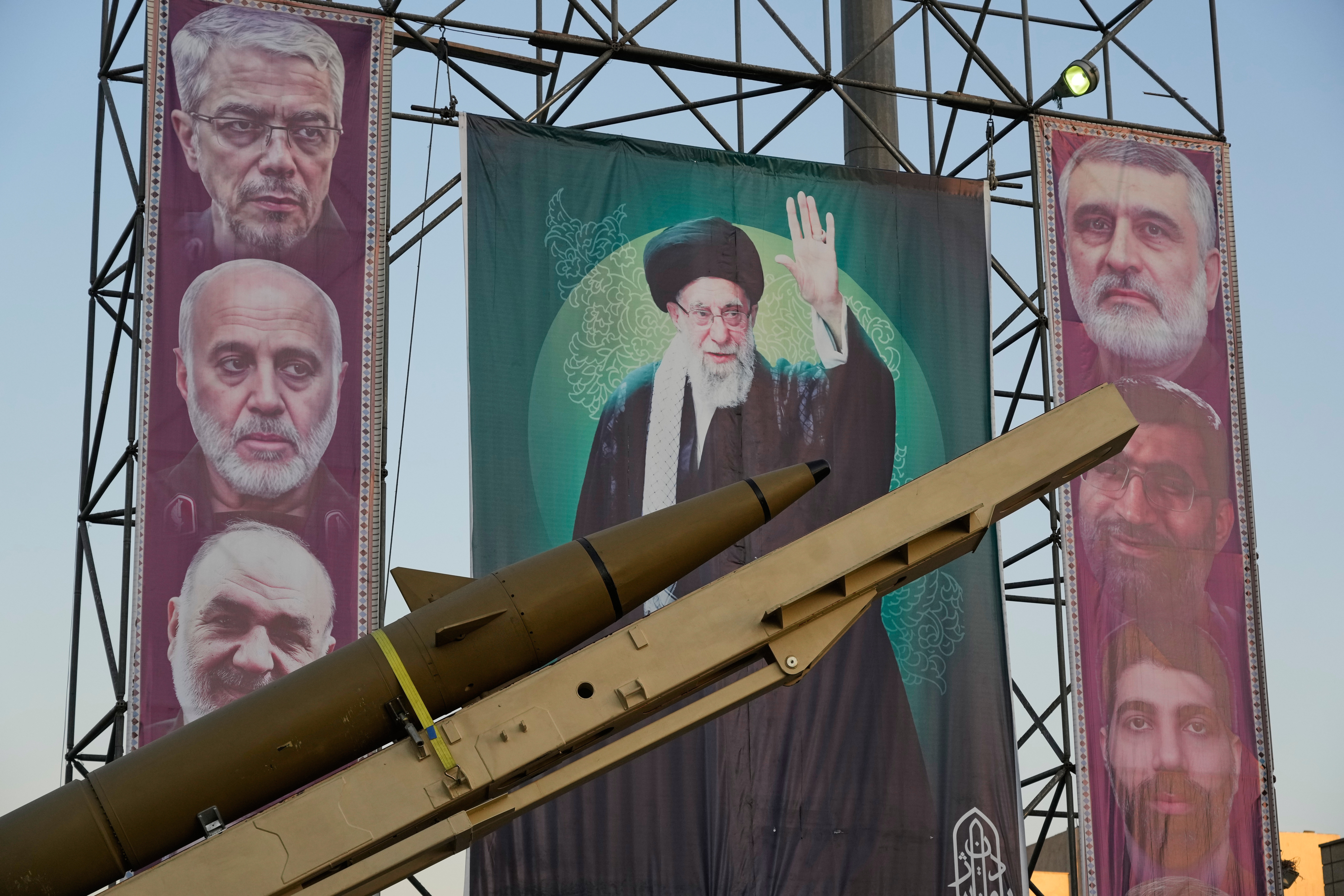 Portrait of the Iranian Supreme Leader Ayatollah Ali Khamenei