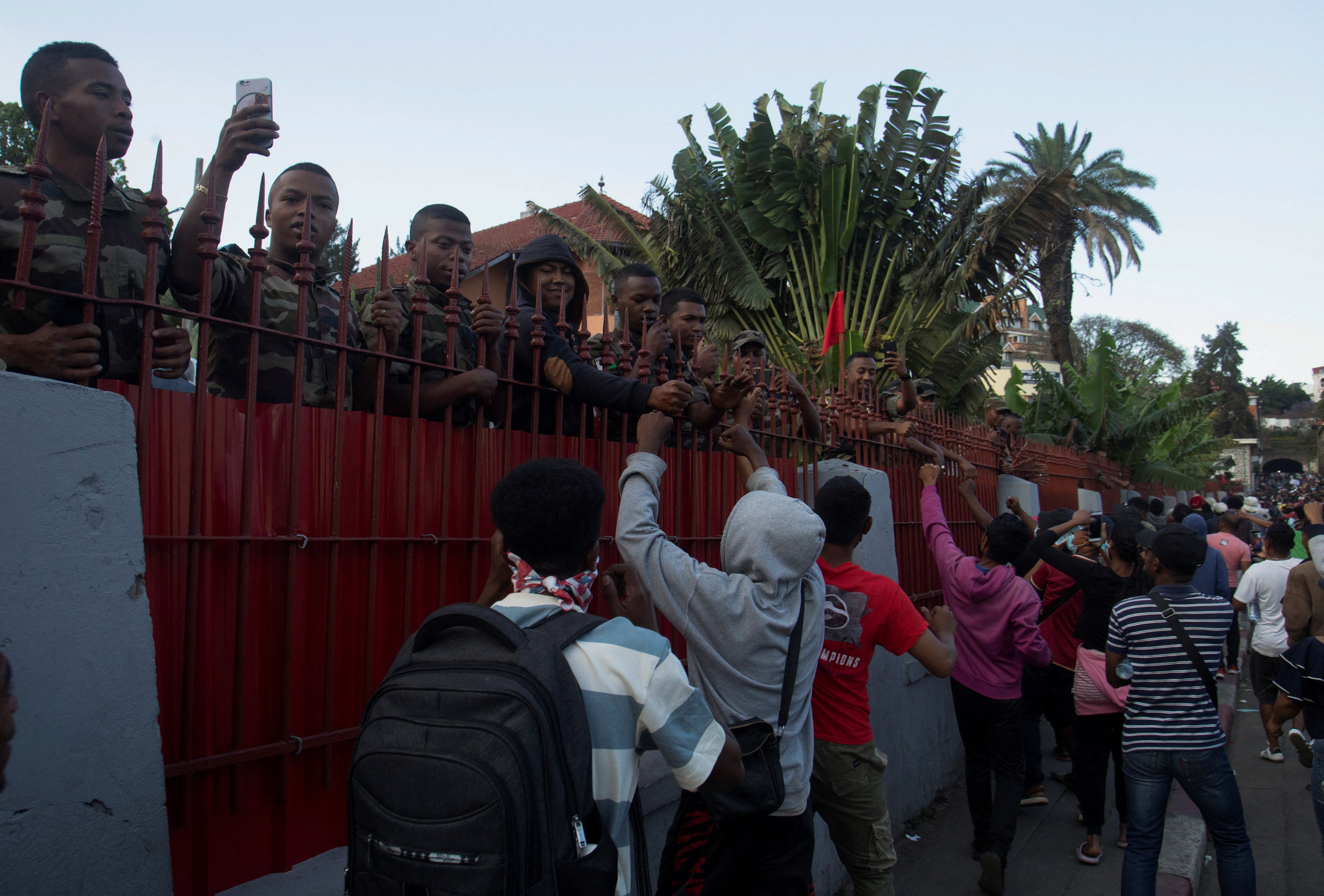 Madagascar president warns of coup attempt as more soldiers join protests