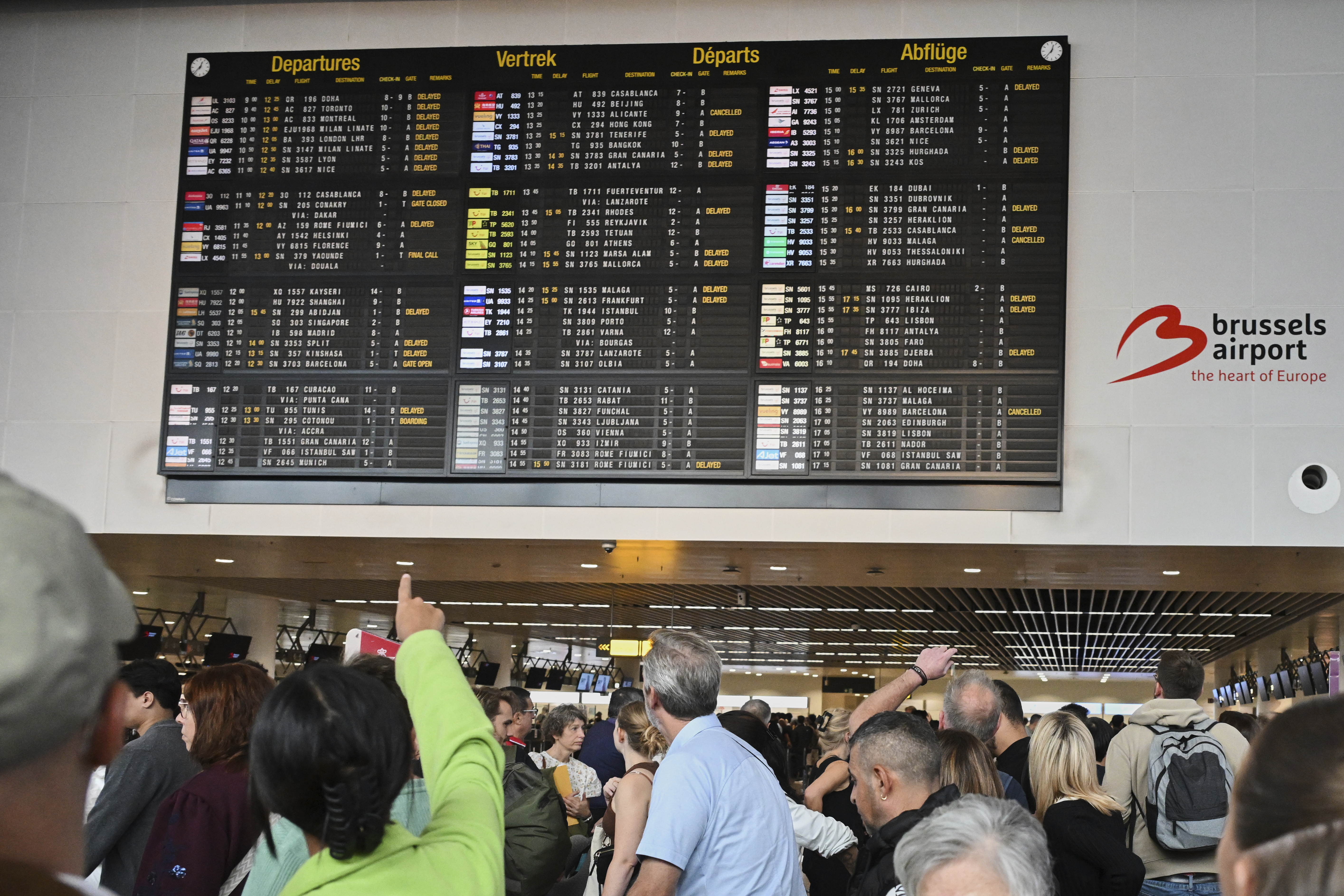 Brussels Airport asks airlines to cancel 50% of departing flights on Sunday