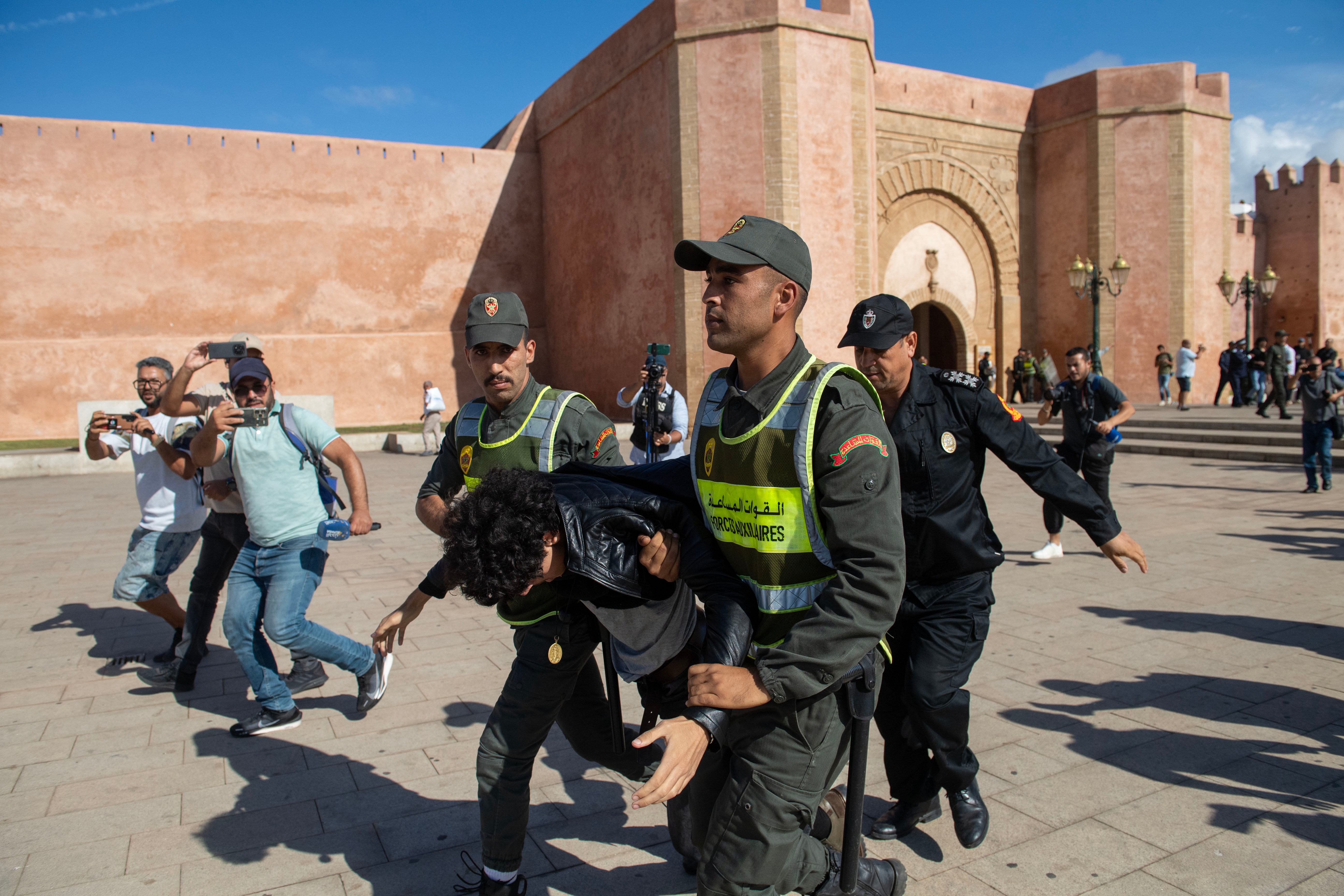 Young Moroccans clash with police while protesting stadium spending, health system decline