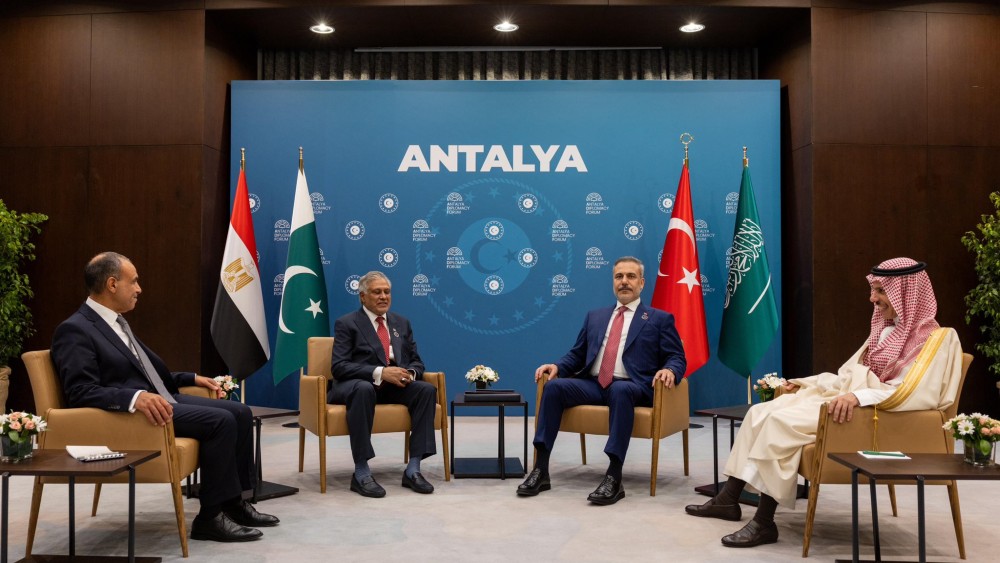 Pakistan, Saudi, Türkiye and Egypt FMs reaffirm role of dialogue for peace