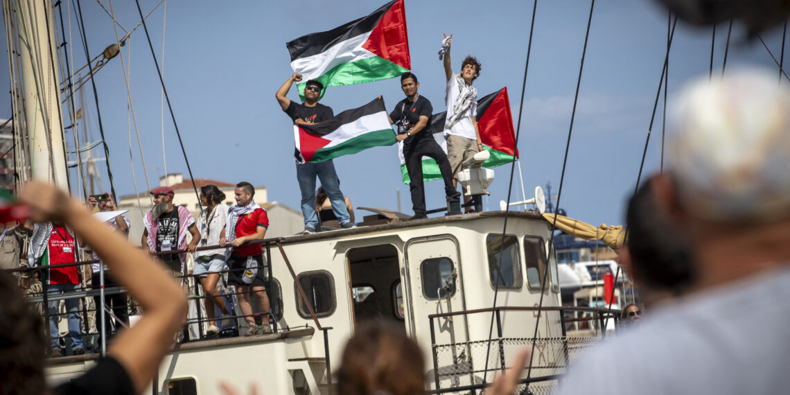 Activists on Gaza aid flotilla detained by Israel disembark in Crete