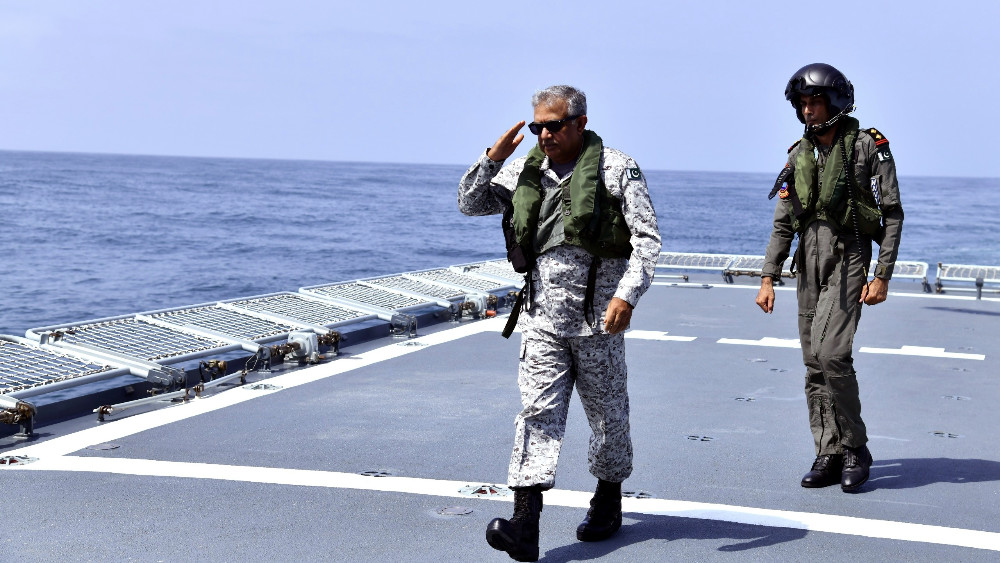 Pakistan naval chief reviews major maritime exercise
