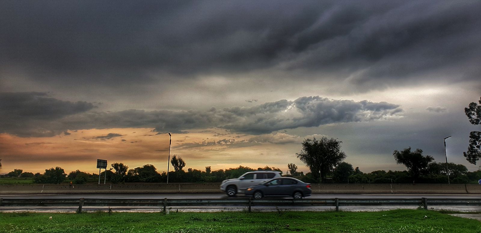 M2 Motorway en route from Islamabad to Lahore. (Photo by Angelina Duaa Hashir / Third party)