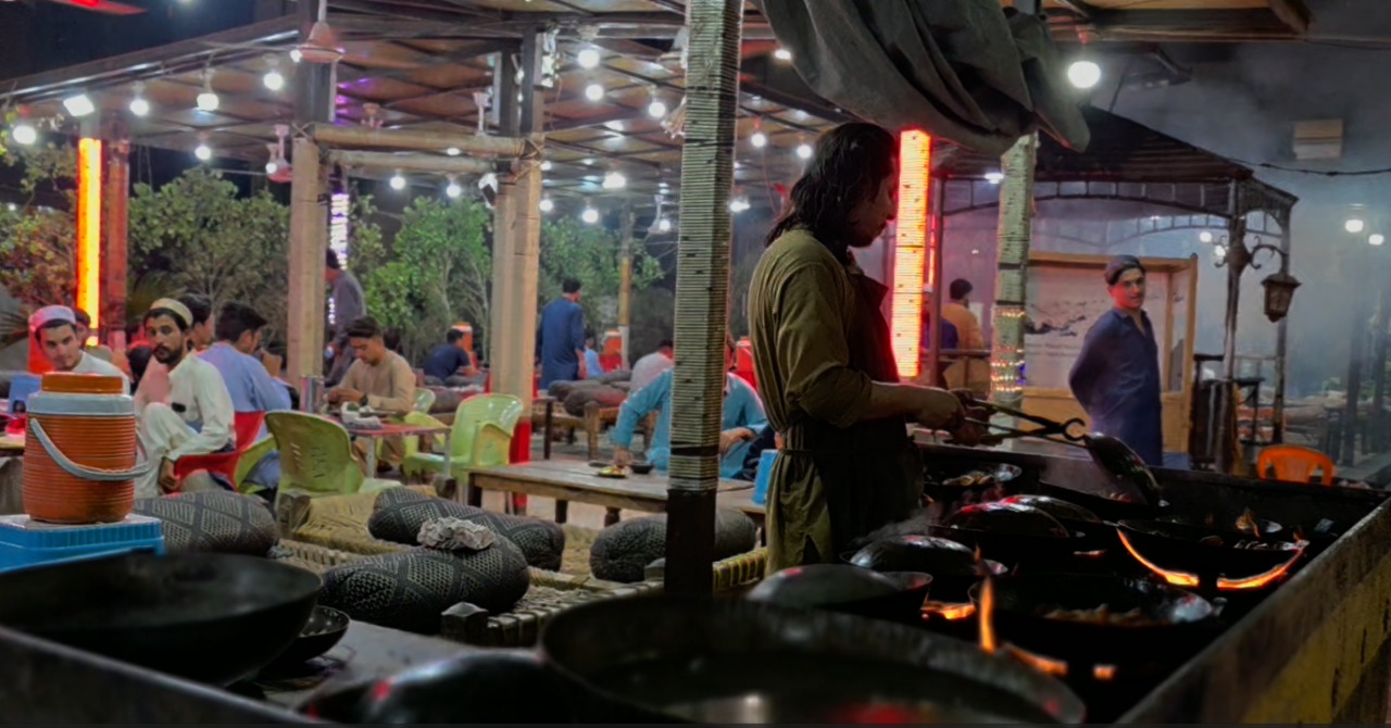 Chef prepares traditional Karahi