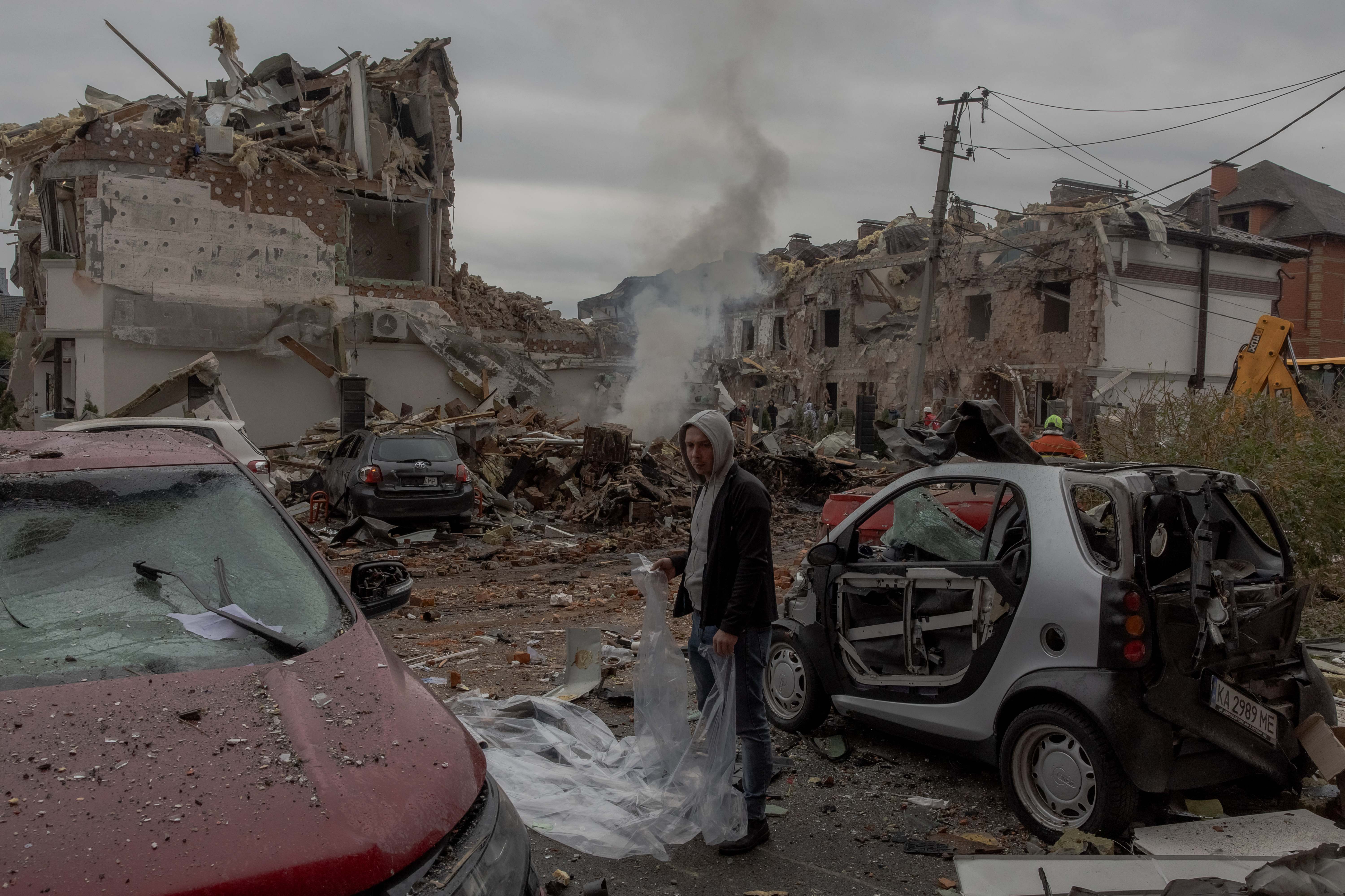 Massive Russian drone and missile attack kills four in Kyiv