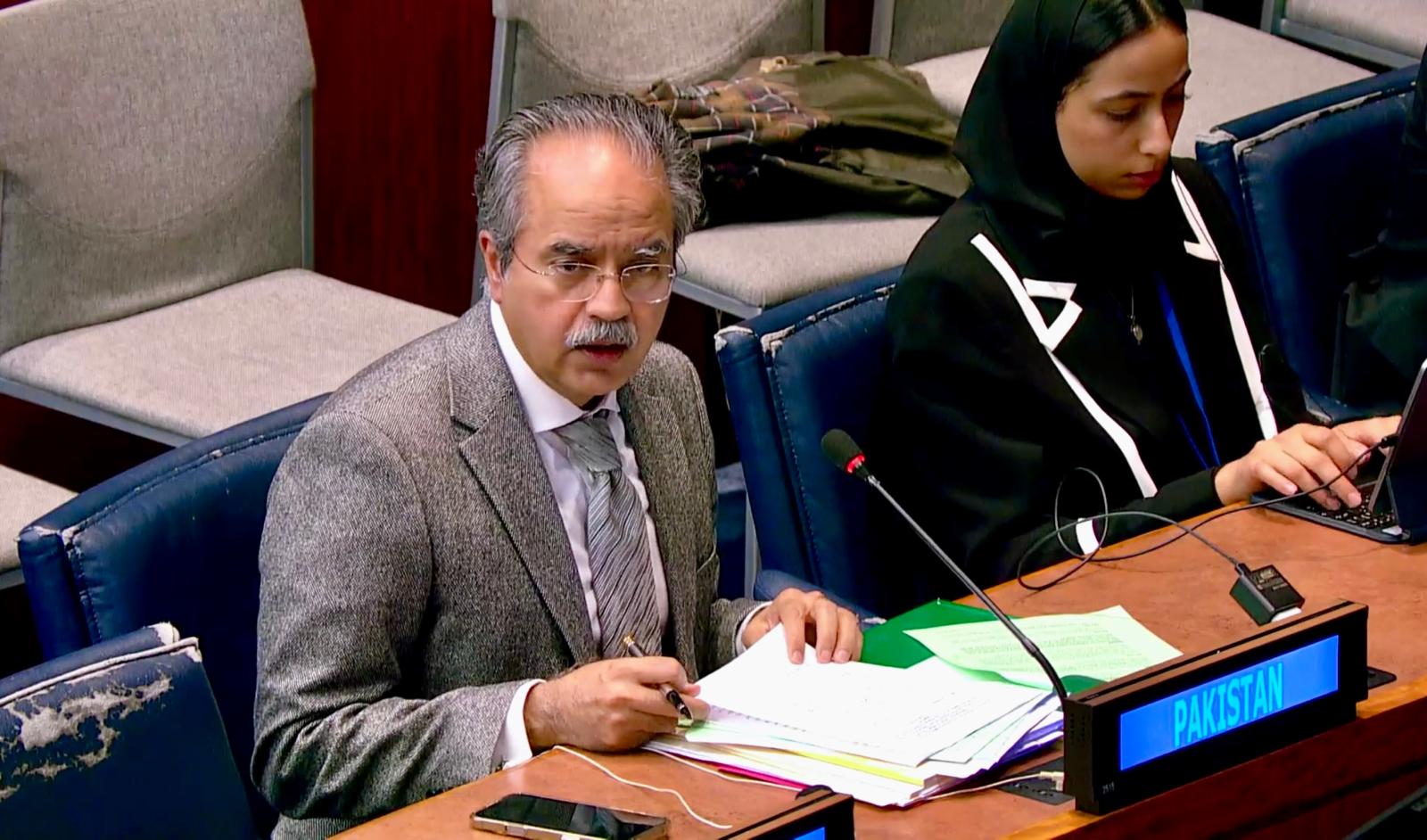 Arms left in Afghanistan threat to international community: Pakistan envoy to the UN