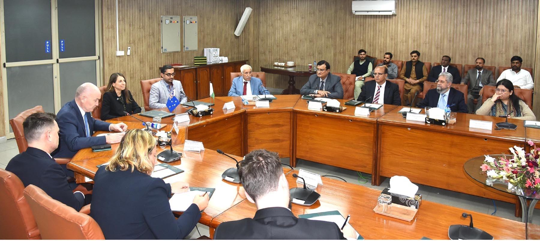 Federal Minister for Board of Investment Qaiser Ahmed Sheikh concluded the Islamabad round of Pakistan–Australia Bilateral Investment Treaty negotiations in Islamabad on 20th November, 2025 (PID).