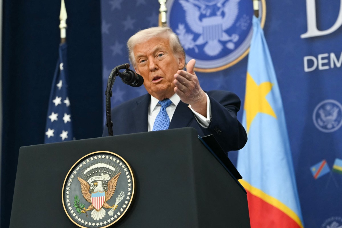 FILE PHOTO - President of Rwanda Paul Kagame and the President of the Democratic Republic of the Congo Felix Tshisekedi at the United States Institute of Peace in Washington, DC.