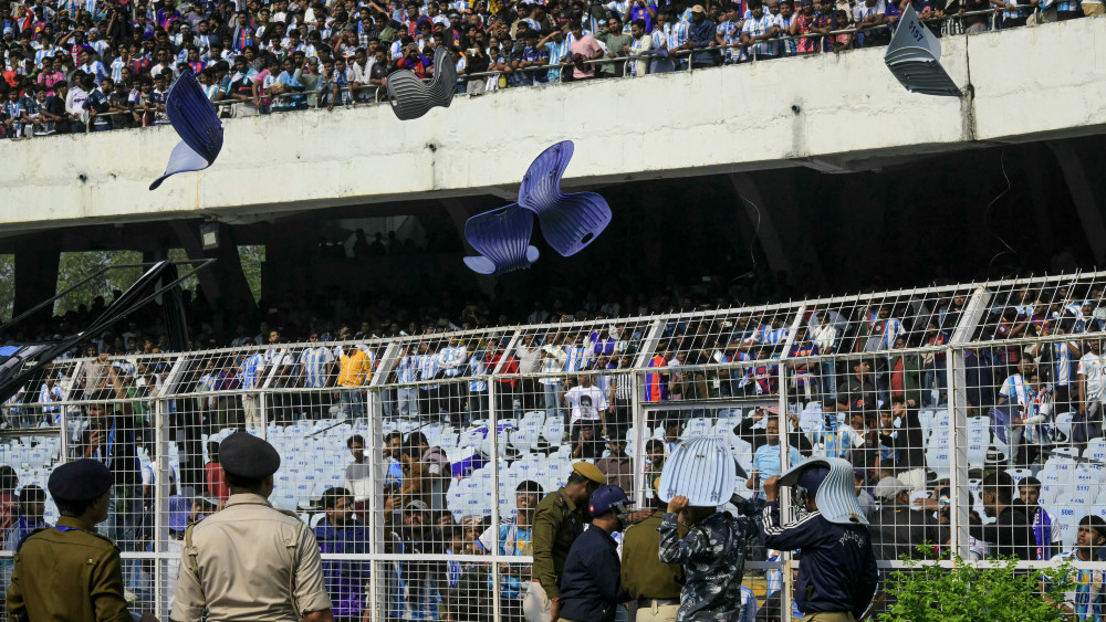 Fans vandalize India stadium after Lionel Messi's abrupt exit