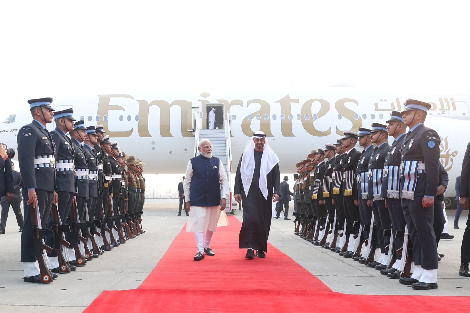 Visit of Sheikh Mohamed bin Zayed Al Nahyan, President of the United Arab Emirates, to India on Jan. 19, 2026. (Photo: X/@narendramodi)