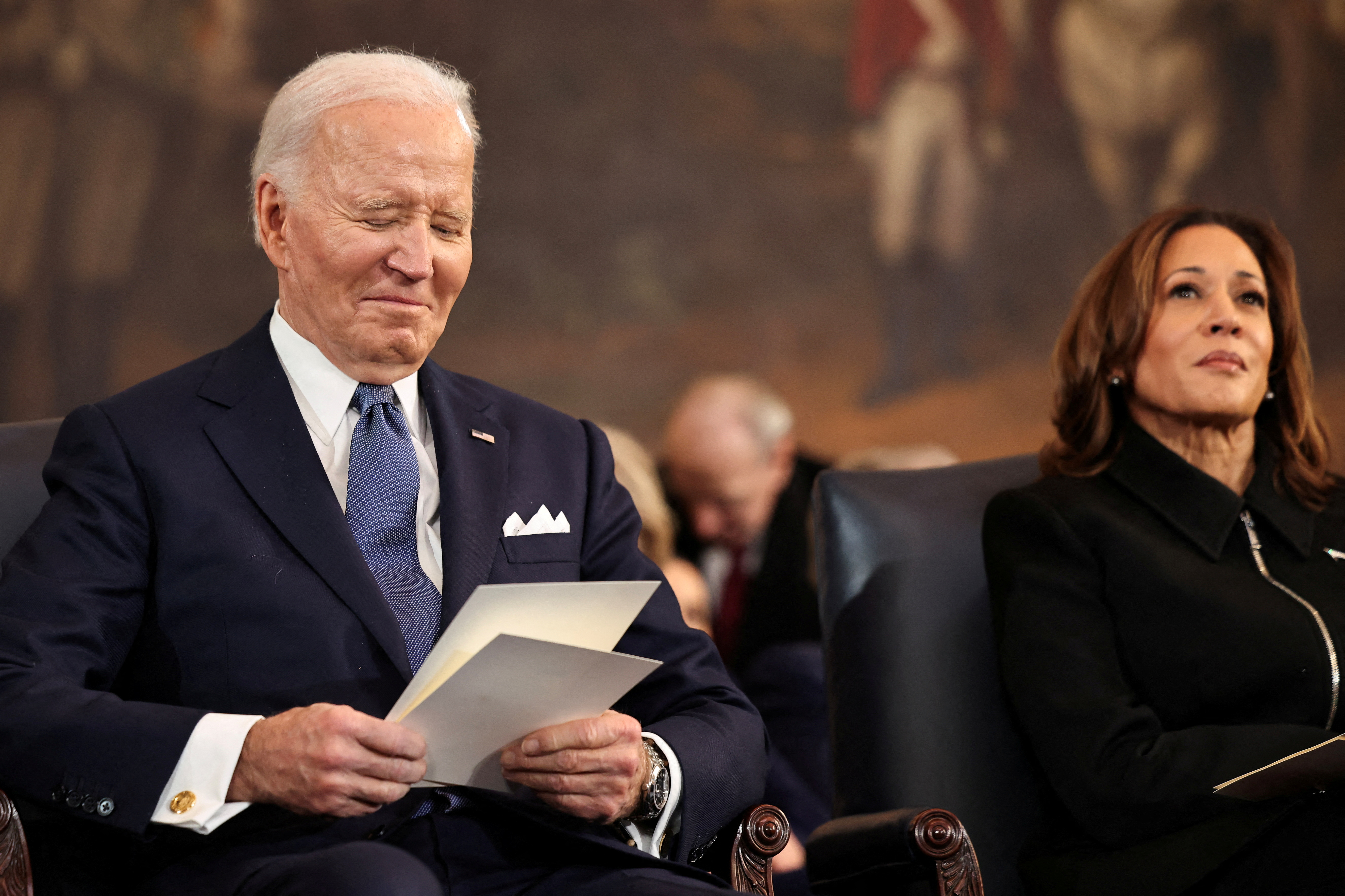 Biden and Kamala Harris at President Donald Trump's inauguration 