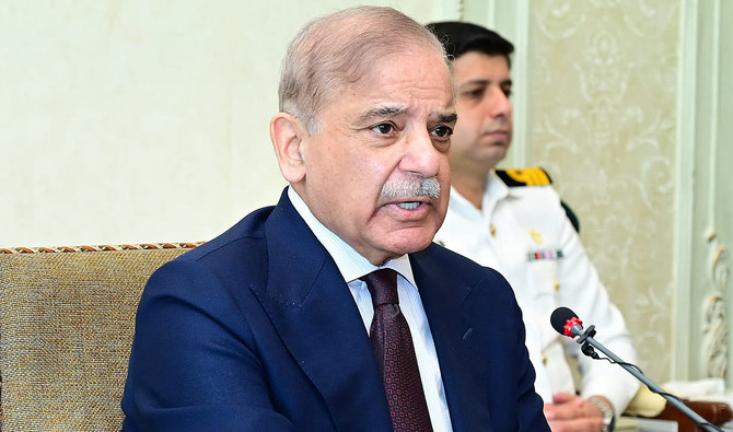 Pakistan Prime Minister Shehbaz Sharif speaks during the federal cabinet meeting in Islamabad. (Photo: PMO)