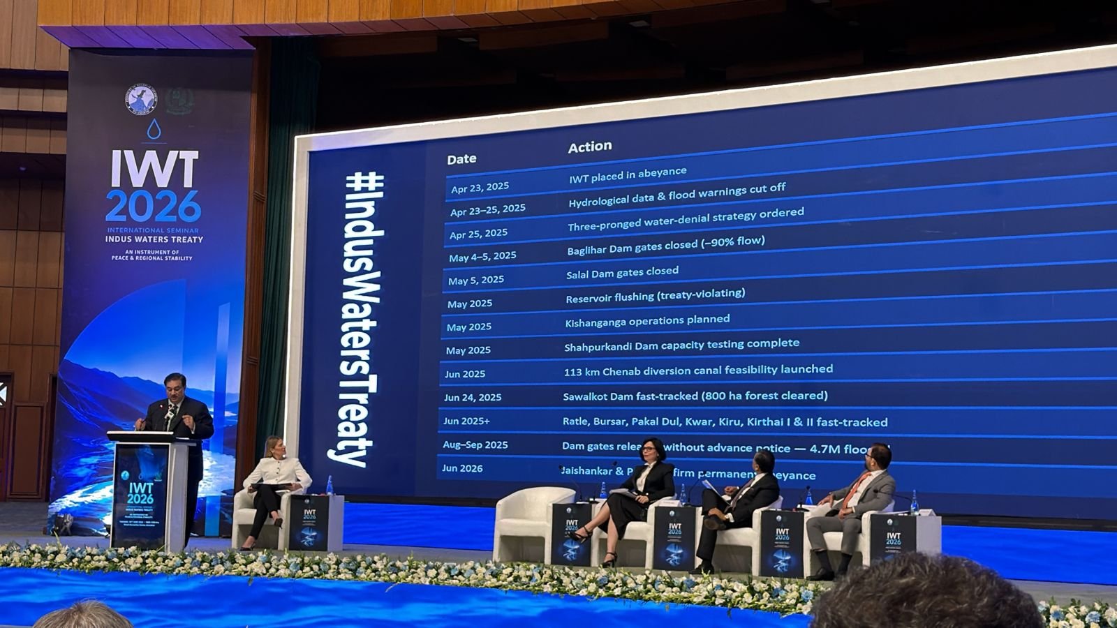 ‘Shared waters must never be weaponized,’ Pakistan tells global Indus forum