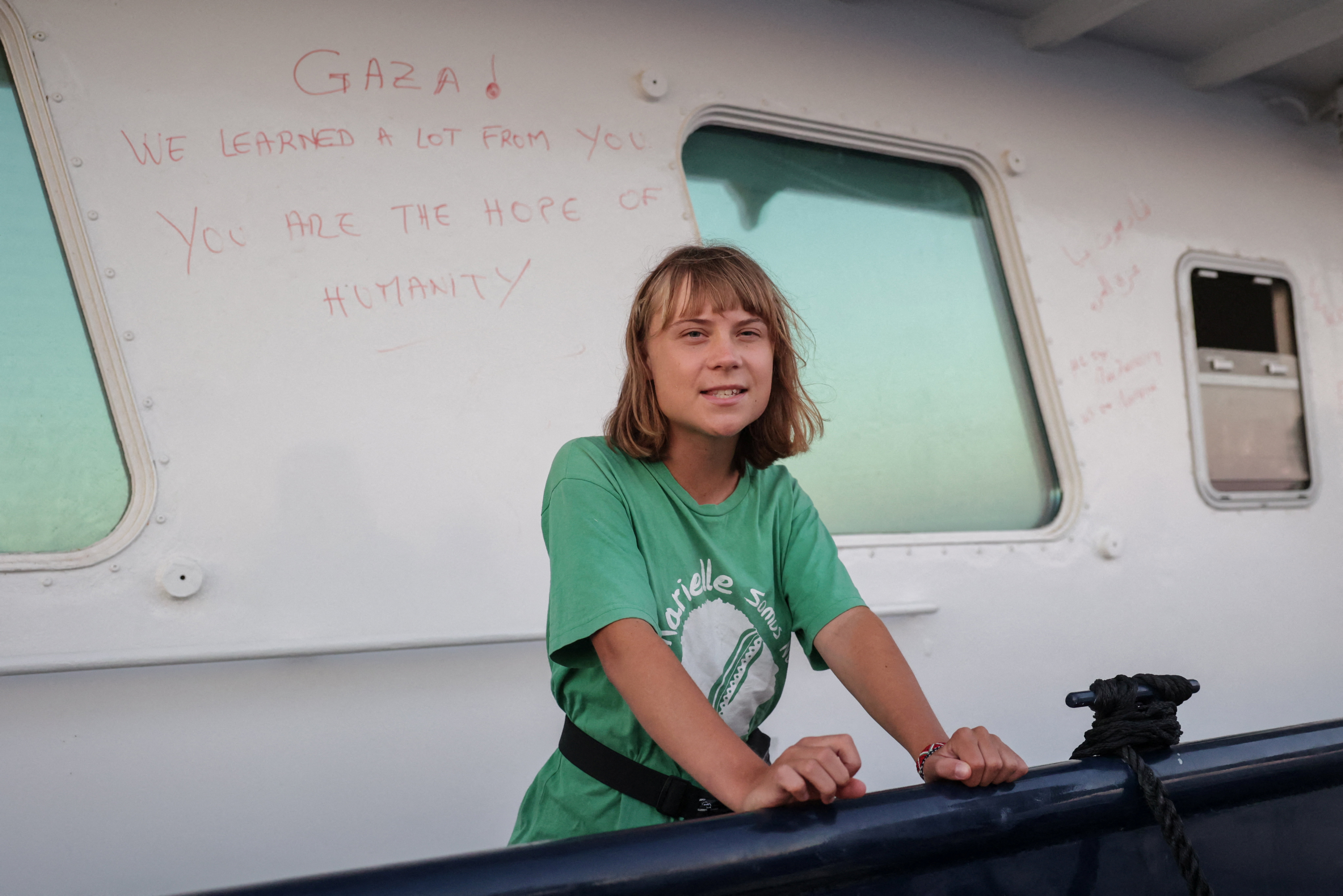 Greta Thunberg among Gaza flotilla detainees to leave Israel
