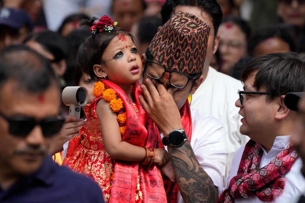Nepal chooses new living goddess worshipped by Hindus and Buddhists