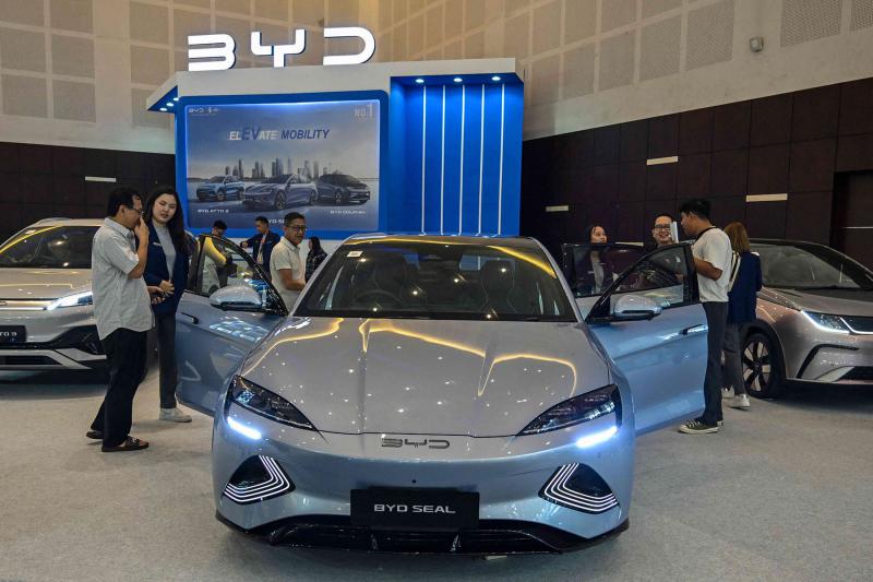 Chinese EV giant BYD says annual net profit down 19 percent 