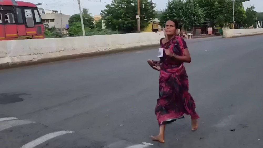 Indian mother runs barefoot for daughters’ education, exposing system’s failure