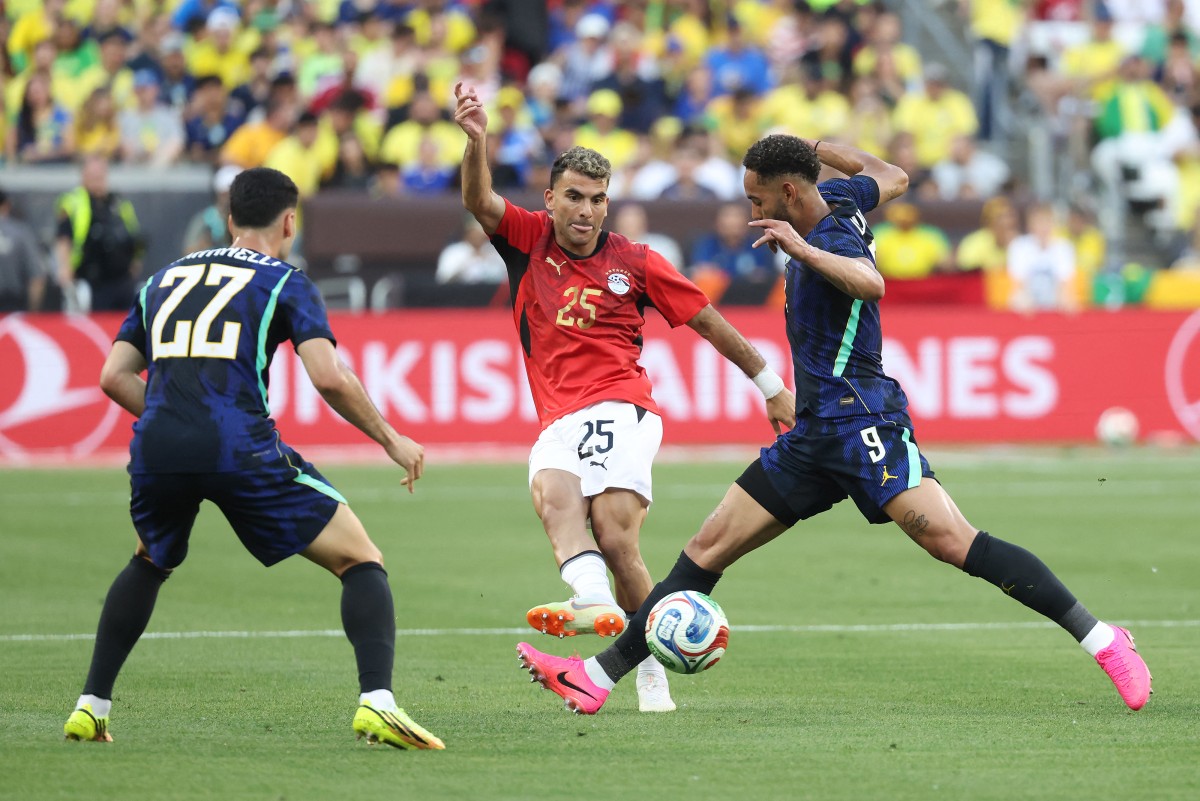 Brazil down Egypt 2-1 in World Cup warm-up