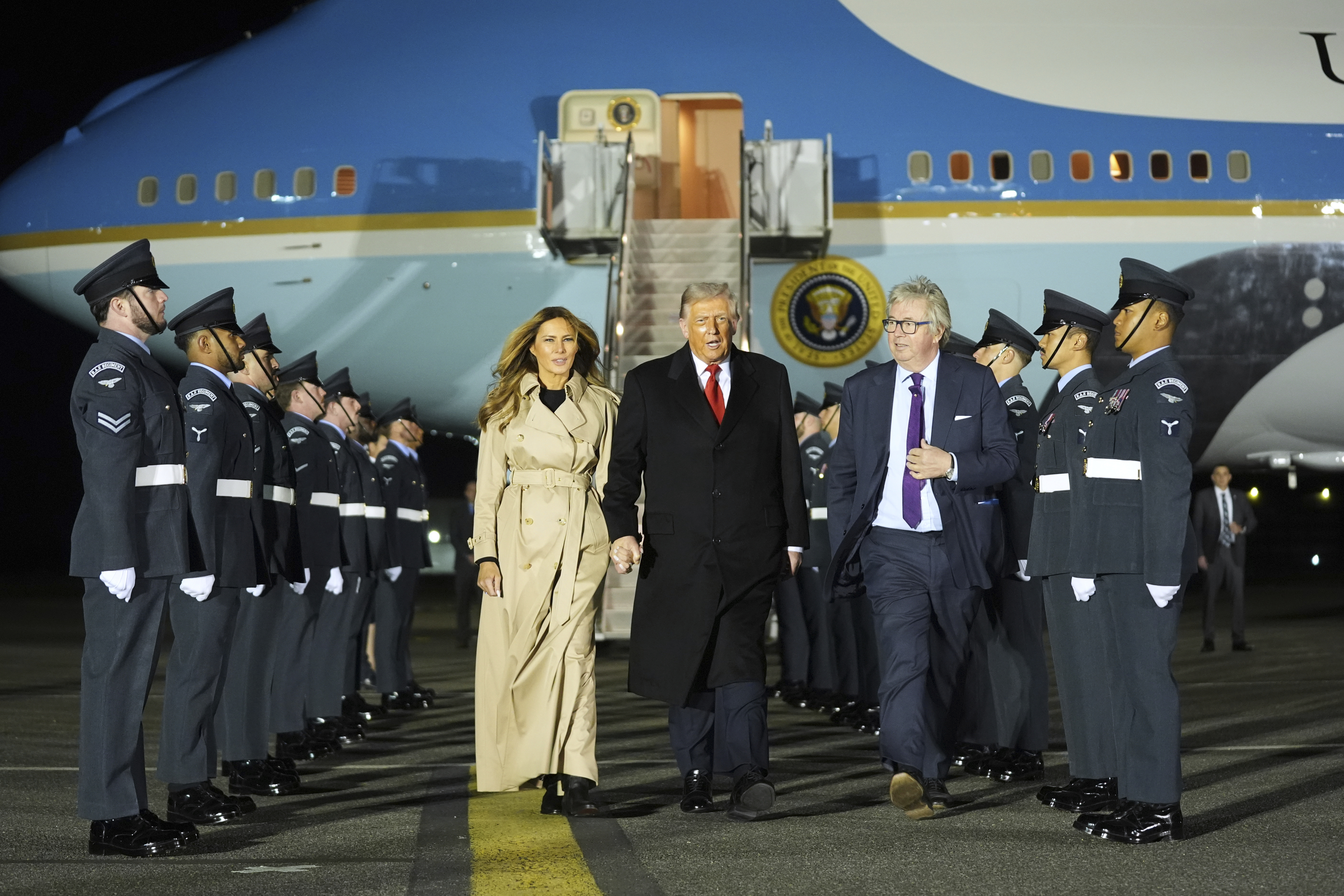 U.S. President Trump arrives in UK for historic second state visit