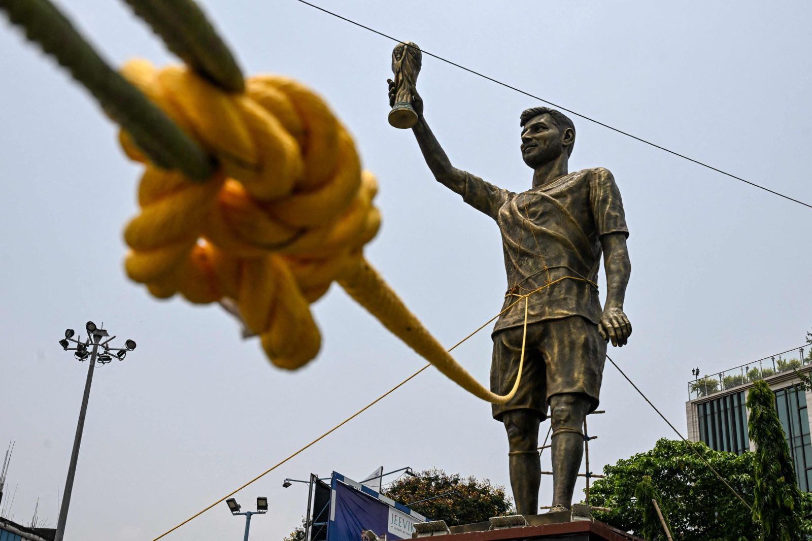 Giant Messi statue in India to be removed over safety concerns