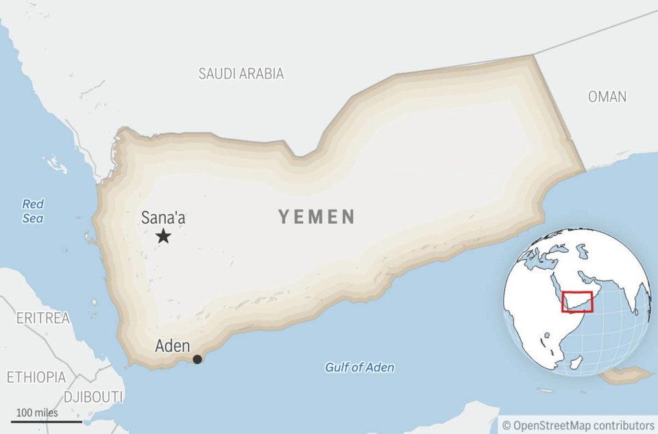 Ship ablaze after projectile strike off Yemen’s Gulf of Aden coast
