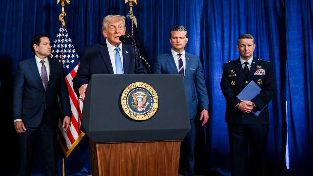 President Trump says not currently mulling US troops in Iran