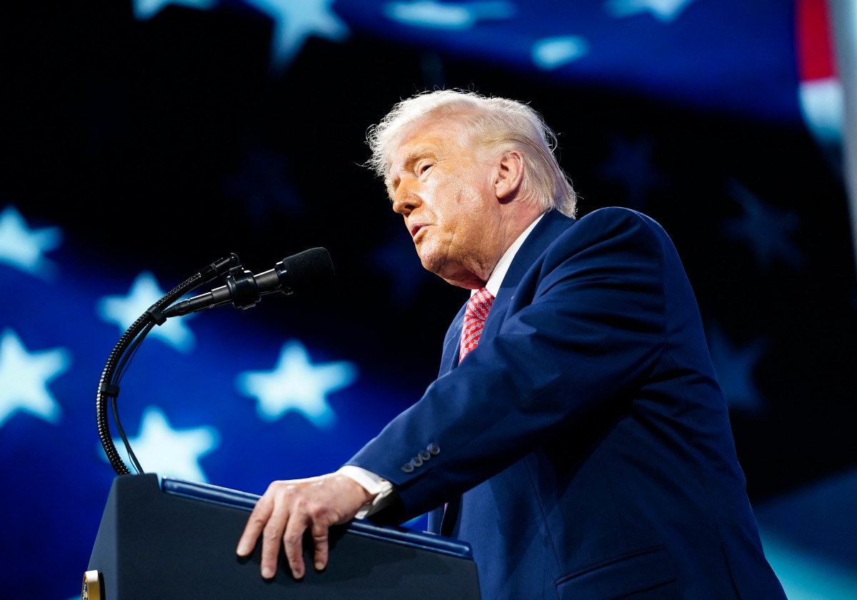 US President Donald Trump speaks at the FII PRIORITY Summit at the Faena Hotel on March 27, 2026 in Miami Beach, Florida. (Photo: AFP)