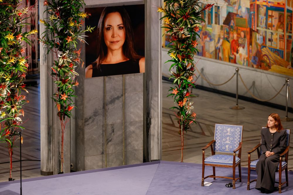 Venezuela's Machado 'safe' but will miss Nobel Peace Prize ceremony